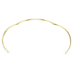 Mesmera choker Mixed cuts, White, 18K gold finish